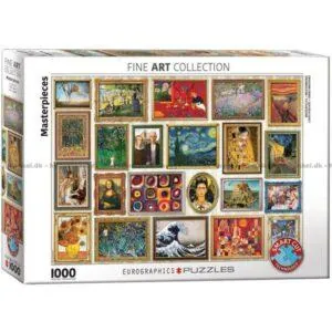 PUZZLE EUROGRAPHICS - BEAUX ARTS : CHEFS-D'OEUVRES - 1000 PIECES