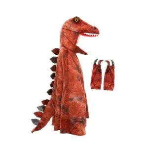CAPE T-REX GRANDASAURUS ROUGE/NOIR 7/8 ANS - GREAT PRETENDERS