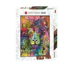 PUZZLE HEYE JOLLY PETS - D. RUSSO : COEUR DE LION - 2000 PIECES