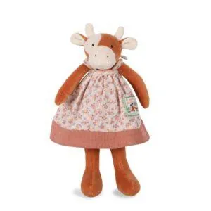 PELUCHE CHARLOTTE LA VACHE - LA GRANDE FAMILLE - MOULIN ROTY