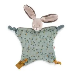 DOUDOU LAPIN SAUGE - TROIS PETITS LAPINS - MOULIN ROTY