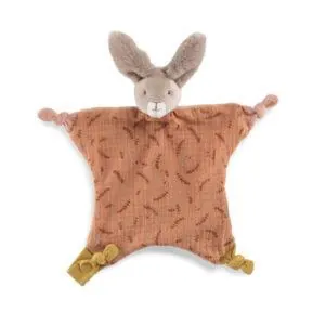 DOUDOU LAPIN ARGILE - TROIS PETITS LAPINS - MOULIN ROTY