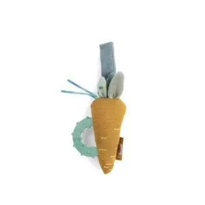 HOCHET ANNEAU DE DENTITION CAROTTE - TROIS PETITS LAPINS - MOULIN ROTY