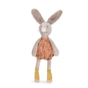 PELUCHE LAPIN ARGILE - TROIS PETITS LAPINS - MOULIN ROTY