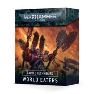 WARHAMMER 40K - CARTES TECHNIQUES - WORLD EATERS