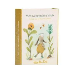 CARTES MES 12 PREMIERS MOIS - TROIS PETITS LAPINS - MOULIN ROTY