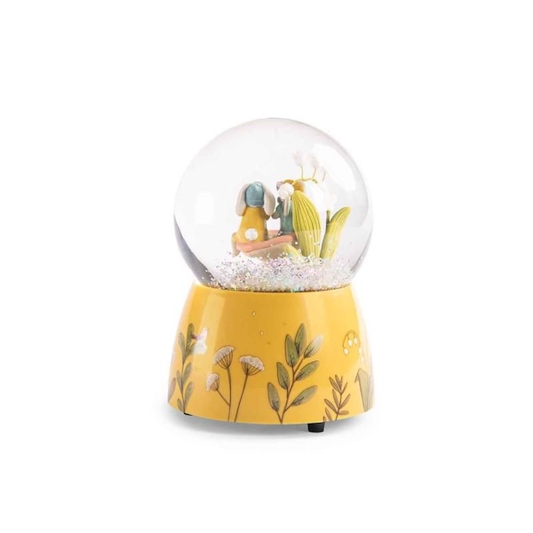 BOULE A NEIGE MUSICALE - TROIS PETITS LAPINS - MOULIN ROTY – Image 3