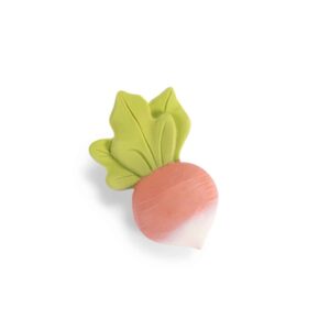 HOCHET DE DENTITION CAOUTCHOUC RADIS - TROIS PETITS LAPINS - MOULIN ROTY