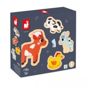 4 PUZZLES EVOLUTIFS JANOD :  FERME