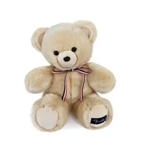 PELUCHE L'OURS FRANCAIS LOU BEIGE 35 CM - MAILOU