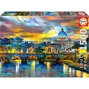 PUZZLE EDUCA : BASILIQUE SAINT-PIERRE ET PONT SAINT-ANGE - 1500 PIECES
