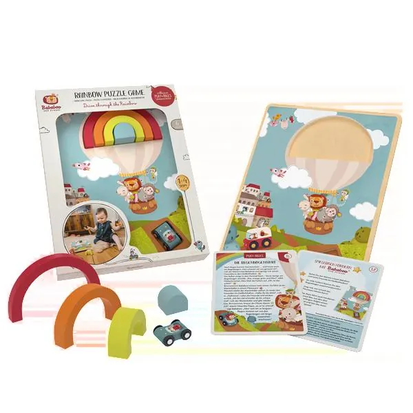 PUZZLE A ENCASTRER - CONDUIRE SOUS UN ARC EN CIEL - BABABOO AND FRIENDS – Image 2