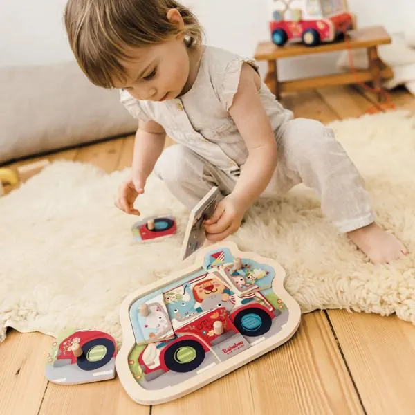 PUZZLE ENCASTRABLE - LES AMIS EN PROMENADE - BABABOO AND FRIENDS – Image 2