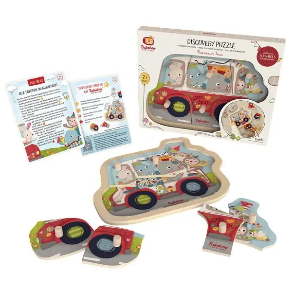 PUZZLE ENCASTRABLE - LES AMIS EN PROMENADE - BABABOO AND FRIENDS – Image 3