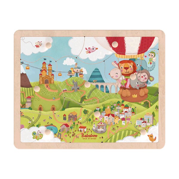 PUZZLE DECOUVERTE - JOUR ET NUIT - BABADOO AND FRIENDS