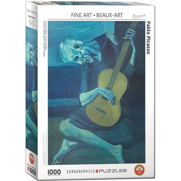 PUZZLE EUROGRAPHICS - BEAUX ARTS - P. PICASSO : LE VIEUX GUITARISTE - 1000 PIECES