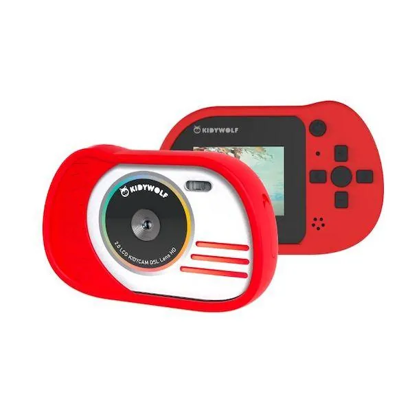 KIDYCAM APPAREIL PHOTO ETANCHE ROUGE - KIDYWOLF