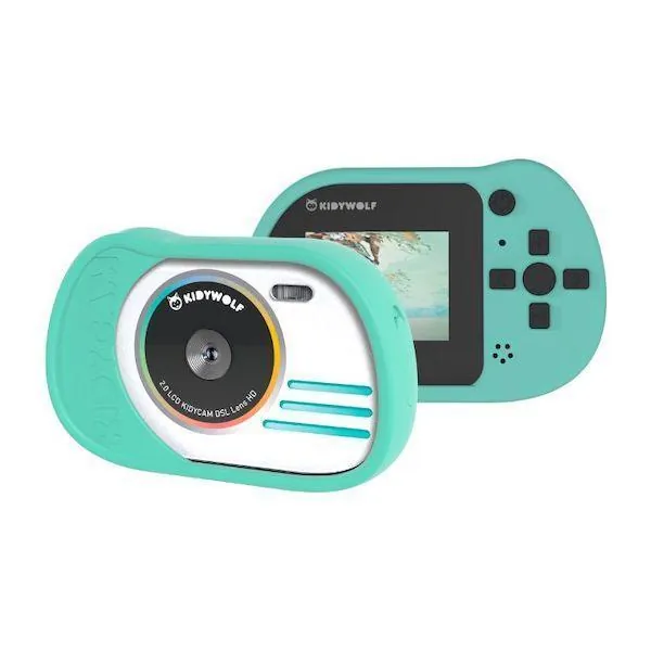 KIDYCAM APPAREIL PHOTO ETANCHE CYAN - KIDYWOLF