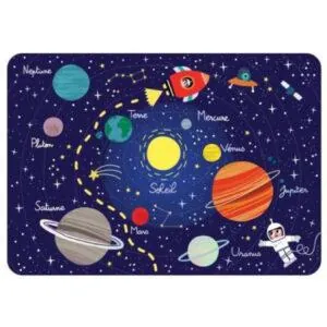 SET DE TABLE - MISSION COSMOS - CARTES D'ART