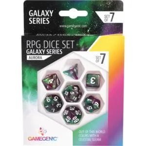 GALAXY SERIES -AURORA- SET DE 7 DÉS JDR