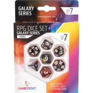GALAXY SERIES -MARS- SET DE 7 DÉS JDR