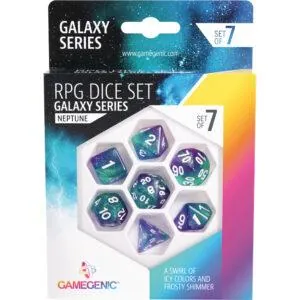 GALAXY SERIES -NEPTUNE- SET DE 7 DÉS JDR