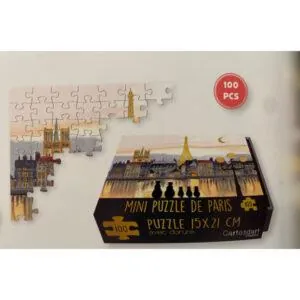 MINI PUZZLE CARTES D'ART - PARIS - 100 PIECES