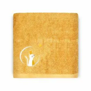 SERVIETTE CHAT CARAMEL 50X100 - L'OISEAU BATEAU