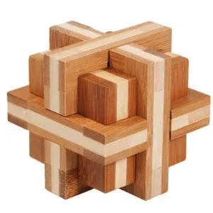 CASSE-TÊTE FRIDOLIN BAMBOU DOUBLE CROIX