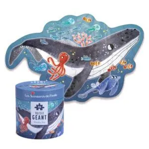 PUZZLE GEANT MOULIN ROTY: BALEINE - LES AVENTURES DE PAULIE - 36 PIECES