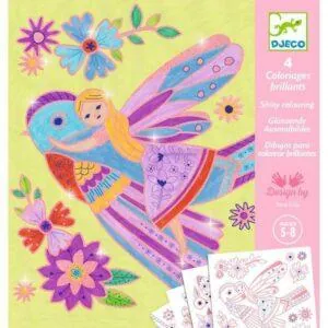 POCHETTE COLORIAGES BRILLANTS - PETITES AILES - DJECO