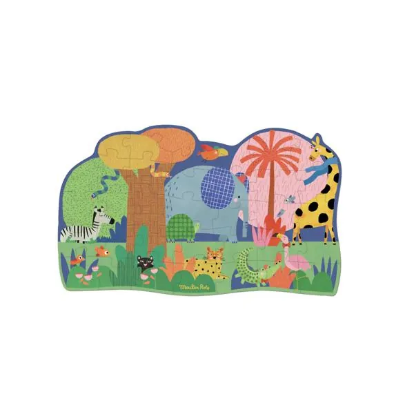PUZZLE GEANT MOULIN ROTY : OASIS DE LA JUNGLE - LES TOUPITIS - 36 PIECES – Image 2