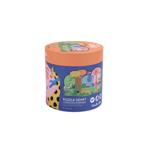 PUZZLE GEANT MOULIN ROTY : OASIS DE LA JUNGLE - LES TOUPITIS - 36 PIECES