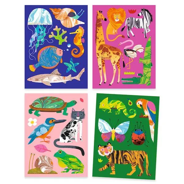COFFRET PAPIER MARBRE COLORFUL - DJECO – Image 2