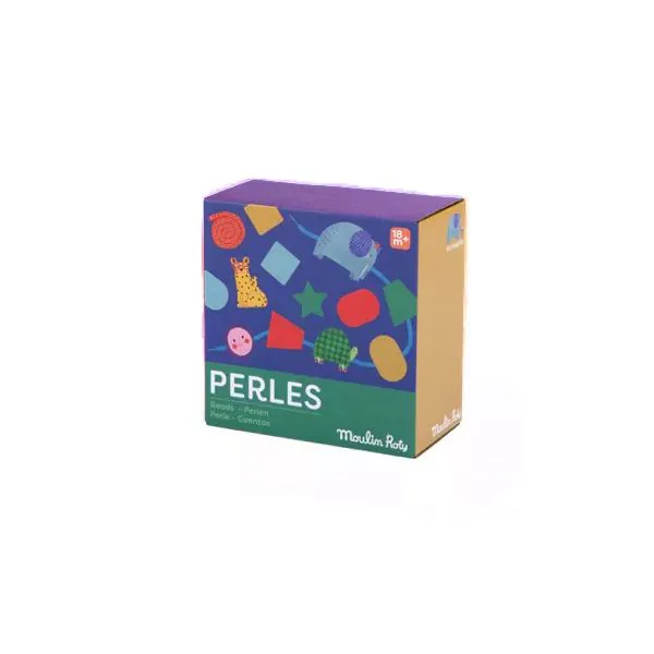 PERLES EN BOIS A ENFILER - LES TOUPITIS - MOULIN ROTY