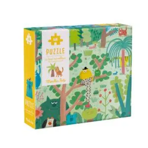 PUZZLE MOULIN ROTY : LA TERRE MERVEILLEUSE - LES SCHMOUKS - 48 PIECES