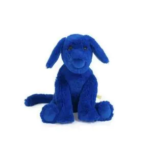 PELUCHE CHIEN BLEU - ECOLE DES LOISIRS - MOULIN ROTY