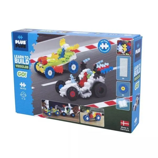 PLUS PLUS - KIT DECOUVERTE GO - VEHICULES - 500 PIECES