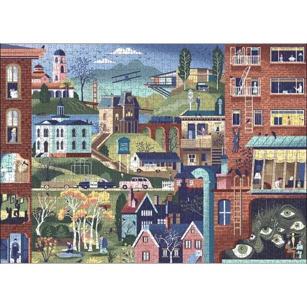 PUZZLE HEYE - MOVIE MASTERS - A. CLERISSE : ALFRED HITCHCOCK FILMS - 1000 PIECES – Image 2