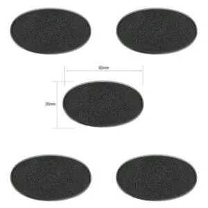 SOCLES OVALES CITADEL - 60 x 35mm