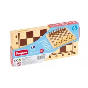 JEU ECHECS COFFRET PLIANT BOIS - JEUJURA