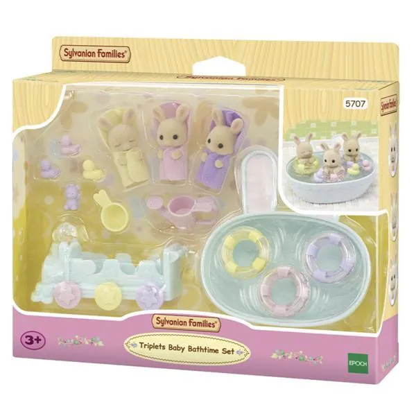 LES TRIPLES LAPIN CREME - SYLVANIAN FAMILIES