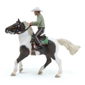 CHEVAL WESTERN ET SON CAVALIER - PAPO