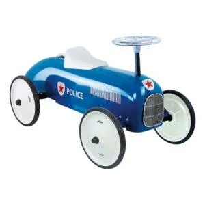 PORTEUR VOITURE METAL VINTAGE - POLICE - VILAC