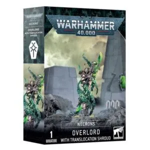 WARHAMMER 40K - NÉCRONS - OVERLORD WITH TRANSLOCATION SHROUD : TÉTRARQUE AVEC LINCEUL DE TRANSLOCALISATION