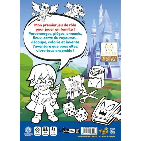 MON PREMIER JEU DE ROLE Une aventure à colorier – Livre de règles