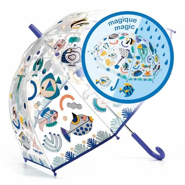 PARAPLUIE MOYEN MODELE - POISSONS - DJECO – Image 3