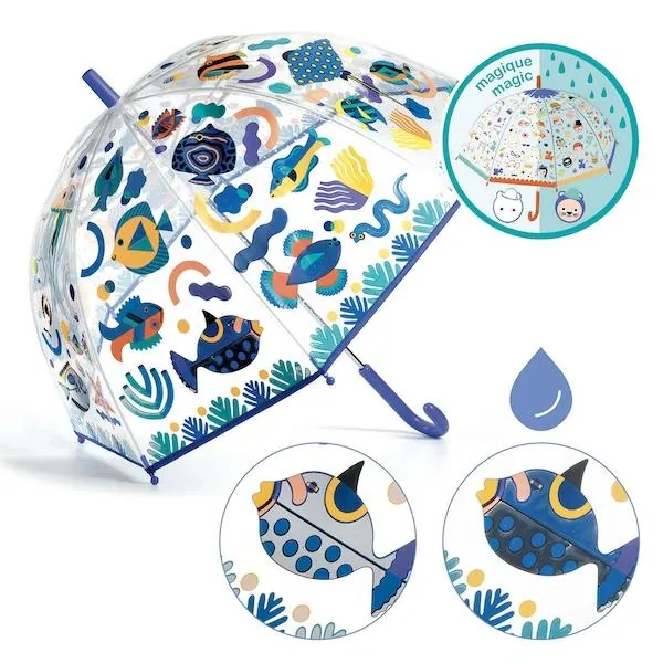 PARAPLUIE MOYEN MODELE - POISSONS - DJECO – Image 4