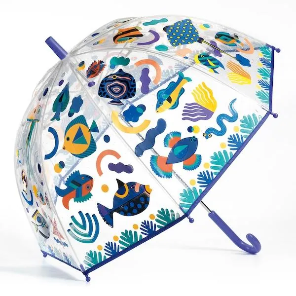 PARAPLUIE MOYEN MODELE - POISSONS - DJECO – Image 2