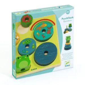 PUZZLE DJECO RELIEF : PUZZ AND STACK RAINBOW